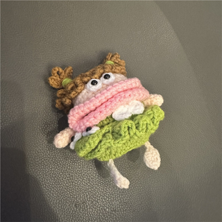 Fluffy Sausage Mouth Girl Airpods Case