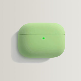 Solid Color Green Silicone Airpods Case