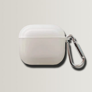 White Solid Frosted Silicone airpods case