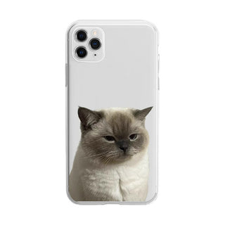 Clear Cute Cat Phone Case