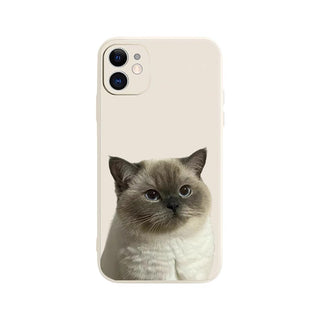 Beige Cute Cat Phone Case