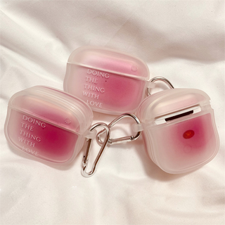 Gradient Pink Silicone Airpods Case Cover