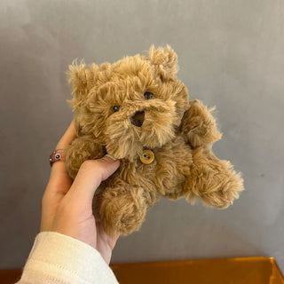 Brown Fluffy Bear Airpods Case