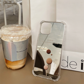 Simple Tricolor Cream Mirror Phone Case