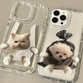 Trash Bag Animal Phone Case Couple Case