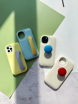 Candy-colored Phone Case With Phone Holder