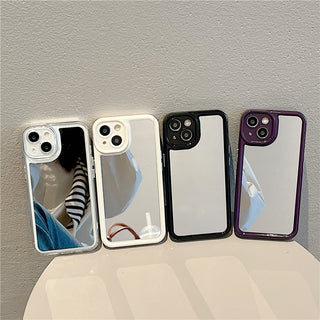 Simple Mirror Silicone Phone Case