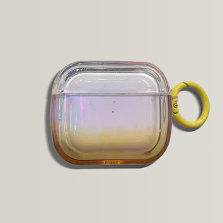 Yellow Gradient clear Airpods case