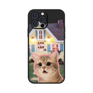 Sunglasses Cat And Dog Silicone Phone Case Couple Case