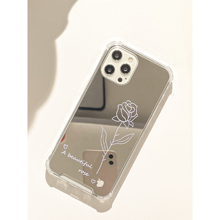 Minimalist Rose Mirror Phone Case