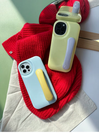 Candy-colored Phone Case With Phone Holder