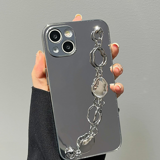 Irregular Geometric Chain Mirror Phone Case