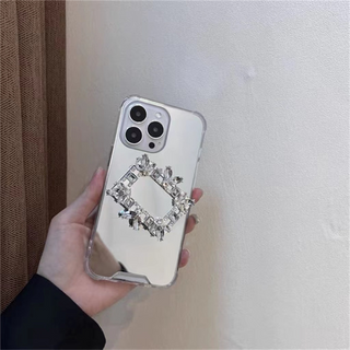 Luxury Mirror Phone Case With Diamond Phone Holder