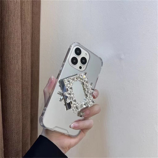 Luxury Mirror Phone Case With Diamond Phone Holder