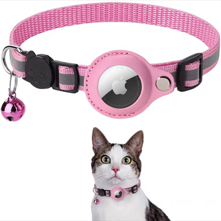 Airtag Cat collar, Integrated Kitten Collar with Apple AirTag Holder with Bell