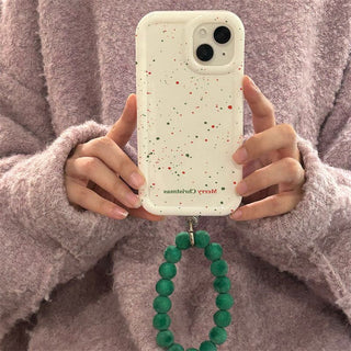 Cute Phone Case With Fluffy Phone Holder And Wrist Chain