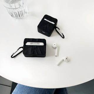 Black Ripple Silicone AirPods Case Cover