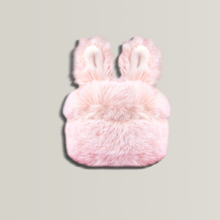 Plush Pink Rabbit Airpods Case