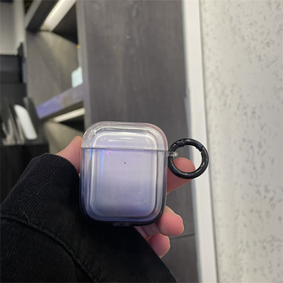 Black Gradient clear Airpods case