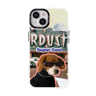 Sunglasses Cat And Dog Silicone Phone Case Couple Case