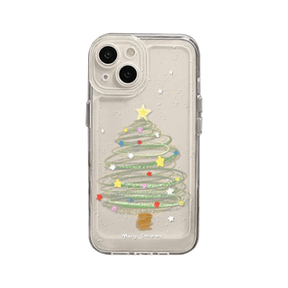 Goofy Christmas Tree Clear Silicone Phone Case