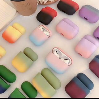 Solid Gradient Silicone Airpods case