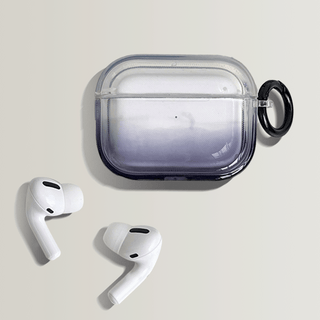 Gradient Purple Clear Silicone AirPods Case Cover