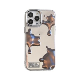 Irregular Droplets Mirror Silicone Phone Case