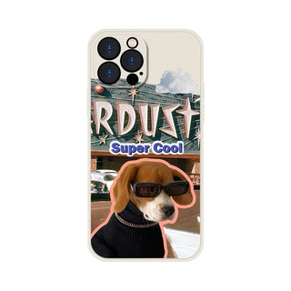 Sunglasses Cat And Dog Silicone Phone Case Couple Case