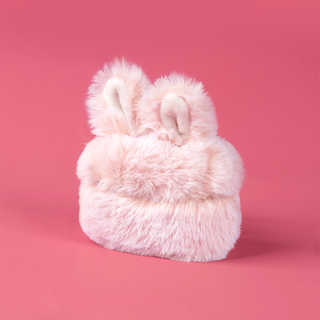 Plush Pink Rabbit Airpods Case